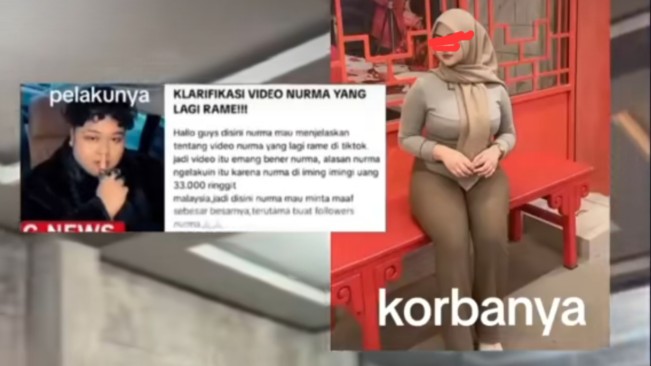 Sosok pria yang diduga janjikan uang 33.000 Ringgit ke Nurma HMT. [TikTok/@nurma7menitfull]